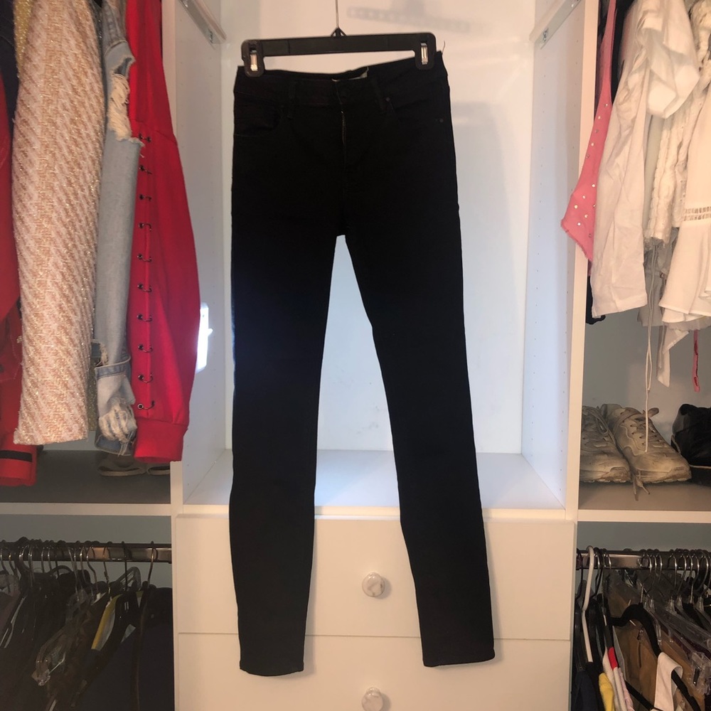 Pacsun Mid Rise Black Skinny Jean